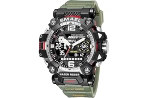 SMAEL Men's Military Watch Outdoor LED Digital Watch Waterproof Tactical Army Wrist Sports Watches for Men 8072