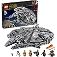 LEGO Star Wars Millennium Falcon, Giochi per Bambini e Bambine da 9 Anni, Modellino da Costruire di Astronave Giocattolo con 