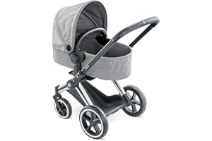 COROLLE Smoby Cybex - Cochecito para Muñecos, en Color Gris, para Niños a Partir de 3 Años - 37 x 21,5 x 61,5 cm
