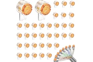 GOSHIES 200 szt. UY-D złącze pojedyncze K1 złącze kablowe kabel telefoniczny pomarańczowy UY2 złącze kabla telefonicznego złącze do kabli telekomunikacyjnych/sygnałowych opaska kablowa do zarobienia 2 żył