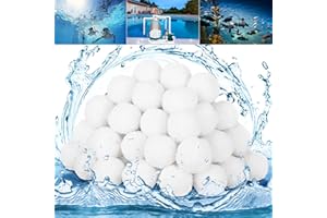 UNIDEAL Filterballs für Sandfilteranlagen, 1600g Filterbälle Pool Filter Balls Sandfilter Ersetzen 57KG Filtersand für Pool Sandfilter, Schwimmbad Filteranlage, Filterpumpe, Aquarium
