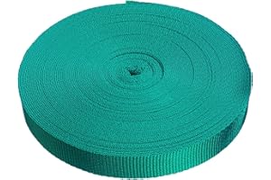 Direct Manufacturing 25mm x 50m Webbing Roll Polypropylene for DIY, Straps, Harnesses, Lashing and more | 970lb / 440kg breaking strain | Made in UK