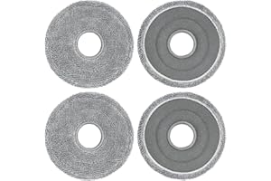 MSDAOS Rechange Serpillières Compatible avec Roborock Saros Z70/ Saros 10R/ Q Revo/Qrevo MaxV/Qrevo Master/Qrevo Slim/Qrevo Pro/Qrevo S/Qrevo Curve/Qrevo Plus/Qrevo Edge (4Pack)