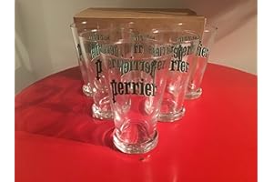 P Lot de 6 Verres Perrier en Boite Neuf
