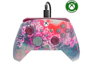 Turtle Beach Rematch Advanced Kyoto Bloom Manette de jeu filaire - Licence Xbox Series XS, Xbox One et PC avec Lenticulaire, multi-design, Boutons Programmables, Gâchettes et commandes audio
