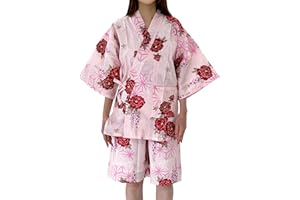 Dita Tokyoin Japanese Traditional Relaxation Wear Kawaii Kimono Casual Jimbei set2 100% Cotton.