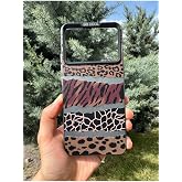 Deppo Trend Poco X6 Pro ile Uyumlu Kılıf Leopar Desenli Kahverengi &Ccedil;izgili Metalik Hassas Tuş Butonlu Kamera Kenarları Y&uuml;ksel