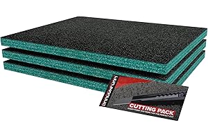 Shadow Foam Kit de iniciación de 3 piezas | Insertos de espuma para caja de herramientas - Hoja de espuma de 40 x 32 cm para organización de cajas de herramientas DIY y sistemas de almacenamiento de