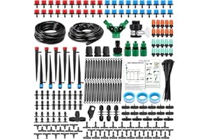 JOYBOY Bewässerungssystem Garten,45M+15M Garten BewässerungsSystem,DIY micro automatic greenhouse sprinkler,For Potted Plants,Balcony,Flower Bed,Patio Plants