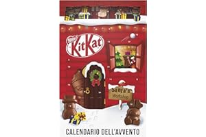 KITKAT Calendario Avvento 2025 Personaggi e Palline di Cioccolato al Latte ripieno con Wafer 208g