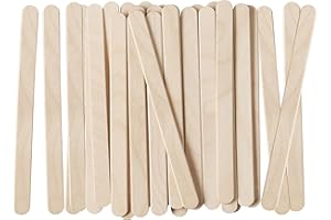 GUSTO 200 palitos de madera multiusos para helado de 11,4 cm para trabajos caseros, helados, depilación y depresor lingüístico