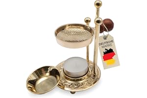 ‎SONKO SonKo Weihrauchbrenner Räucherstövchen mit Sieb zum Räuchern und Meditation - spirituelle Geschenke zum Räuchern von weißer Salbei, Weihrauch, Boswellia (Brenner-Set)