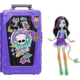 Monster High Gizemli Arkadaşlar Muhteşem Tatil seti, Jinafire Long bebek ve aksesuarlar, bavul ve giysiler gibi 19'dan fazla 