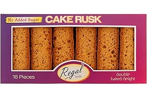 REGAL FOOD PRODUCTS BRINGING FOOD TO LIFE Regal Cake Rusk No Added Sugar 18pcs