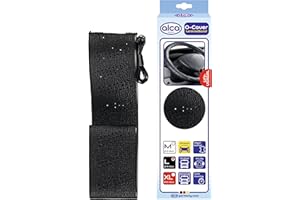 ‎ALCA alca® Auto Lenkradband für LKW 44'' Größe L 40-42 cm Universal Schutz Lenkradschoner Lenkradbezug schwarz für LKW Traktor Bus Schwermaschinen