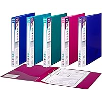 Antibacteriële 2-Rings Ringband A4 met 35 mm Rug, Set van 4 - Diverse