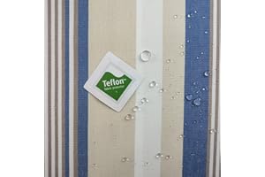 GADETEX Tela Impermeable por Metros - Lona acrílica - Toldo - Protección Rayos UV (Raya Vaquera, 3,95 x 3,20 m)