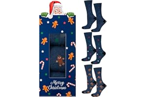 soxo Świąteczne Skarpetki Męskie Na Prezent Dla Mężczyzn Skarpety W Pudełku Prezentowym Christmas 3 Pary 40-45 3 Pary