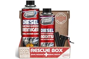 ‎SYPRIN SYPRIN Original Diesel Additiv und Reiniger Bundle I Injektor-Reiniger Einspritzdüsen-Reiniger Diesel-Reinigung Diesel-Additive I Motorsystemreiniger Paket