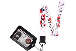 PAPAPANDA Acollador Correa Para el Cuello para Tokyo Ghoul con Juzo Suzuya CCG ID Card en Porta Tarjetas Juuzou Anime Titular de la clave (Suzuya)