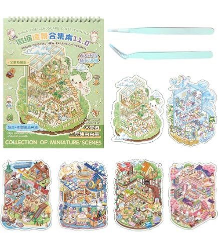 20 Temas Pegatinas 3D Reutilizables Para Escenas DIY – Set Con Pinzas, Ideal Para Aliviar Estrés Y Decorar Móviles, Cuadernos Y Regalos