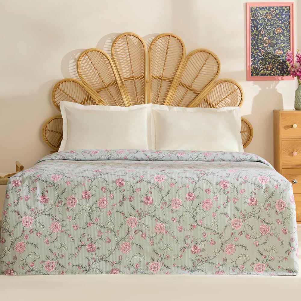 Karaca Home Nymira%100 Pamuk Çift Kişilik Tek Pike Mint