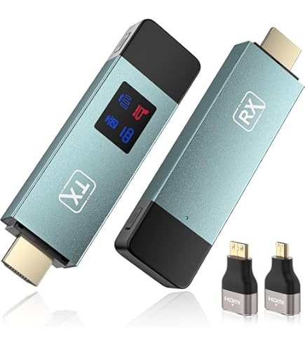 Eppfun Wireless HDMI Sender & Empfänger - 1080p 60Hz, Bis Zu 30m Reichweite, Plug & Play Für Laptop/PC Zu TV/Projektor