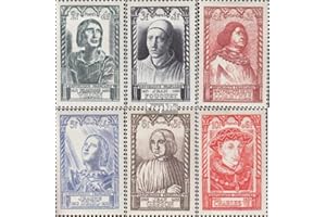 PROPHILA COLLECTION France 765-770 (complète.Edition.) Neuf avec Gomme Originale ** MNH 1946 Famous français (Timbres pour Les collectionneurs)