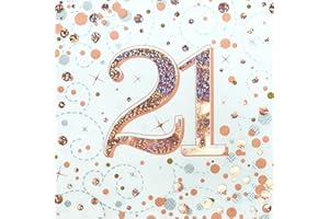 OAKTREE UK 635777 Oaktree Sparkling Fizz 21st Rose Gold 33cm x 33cm 3-ply Napkins 16pcs