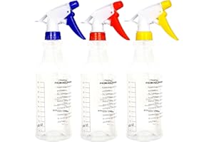Youngever Lot de 3 Vaporisateur Vide Plastique 1000ML, Bouteille Plastique Pulverisateur 1000ML, Flacons Pulvérisateurs