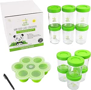 Lot De 12 Pot De Conservation Repas Bebe En Verre Pour La Conservation Des