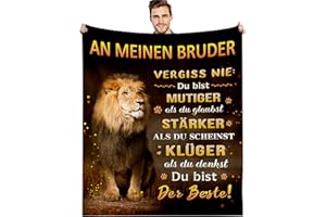 ‎G-DAKE G-dake Geschenk für Bruder, An Meinen Bruder Decke mit Spruch, Bester Bruder Geschenk Geburtstag Geschenkideen, Flauschige Kuscheldecke 130x150cm