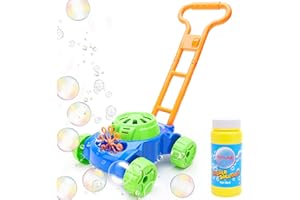 Toyland® Lawn Bubble Mower Push Along Toy Lawnmower - Giochi all'aperto e giochi da giardino