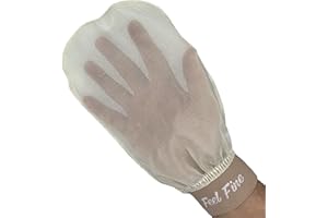 Feel Fine Manopla Exfoliante Turca – Guante Kese de Hammam de Seda Cruda 100% para Hombres y Mujeres | Exfoliante Artesanal Turco para la Piel, Exfoliador para Ducha, Baño y Sauna (crema y FF)