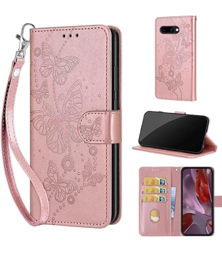 SUANPOT Cover Portafoglio Per Xiaomi Redmi 9A/9AT Con Blocco RFID - Custodia In Pelle Sintetica Viola - 5