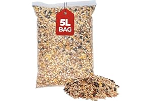 Beewarm Premium Wild Bird Food – Mix Seeds for Garden Birds – High Energy, Bird Feed (5L Bag, Mix Seeds)