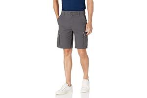 Amazon Essentials Pantalones Cortos Cargo Ligeros y Elásticos de Tejido Ripstop de 25cm Hombre