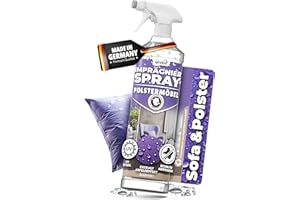 Imprägnierspray für Polster-Möbel, Fleckenschutz für Sofa, Couch & Autositze, Wasser & Schmutz, Qindoo Spray für Imprägnierung von Stoff, Cord und Bezügen, PFC frei, Made in Germany