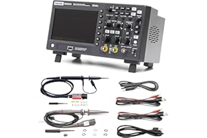 Hantek DSO2D10 Osciloscopio de almacenamiento digital 100MHz Ancho de banda 2CH Dual Channel 1GSa/s 8M Profundidad de memoria con generador de forma de onda 1CH