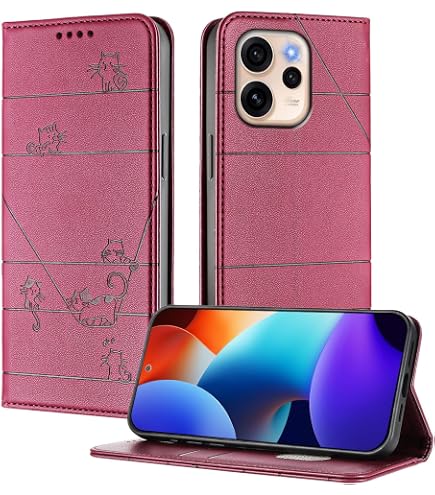 PEIYE Flip Cover per Xiaomi 13T / Xiaomi 13T Pro, Custodia Libro in PU