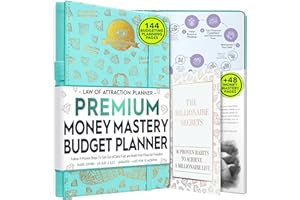FREEDOM MASTERY Financial Planner & Monthly Budget Planner and Monthly Bill Organizer - 12 Month Journey to Financial Freedom, Monthly Budget Book Planner | Much More Then Just a Budgeting Planner or Finance Planner