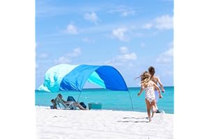Shibumi Shade®, World's Best Beach Shade, The Original Wind-Powered® Beach Canopy, Provides 150 Sq. Ft. of Shade, Compact & Easy to Carry, Sets up in 3 Minutes, Designed & Sewn in America