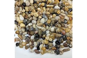 FANTIAN 1.8 kg Aquarium Gravel, 4-8 mm Fish Tank Gravel Pebbles. Decorative Stones Rocks for Plant Pots, Garden, Succulent, Cactus, Vase and Yard