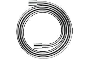 Duravit Uniwersalny wąż prysznicowy, elastyczny wąż prysznicowy 1,80 m z ochroną przed skręcaniem, odporny na załamania, chrom