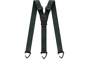 Kohentact Bretelle per Uomo Extra Resistente 3,8 cm – Ideali per Pantaloni da Lavoro, Sci e Salopette, con 3 Passanti a Bottone e Indossabili Sotto i Vestiti