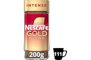 NESCAFÉ Gold Blend Intense Premium Instant Coffee, Dark and Vibrant with Dark Roasted Arabica, 200g (Pack of 1)