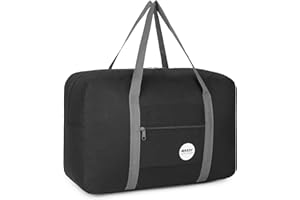 WANDF Cabin Bag 45x36x20 for Easyjet Airlines Underseat Travel Bag Holdall Bag Carry on Hand Luggage Weekend Bag for Women and Men