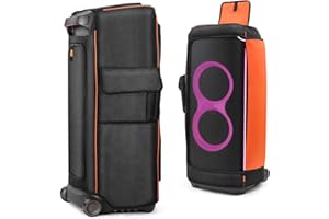 EUGOOCX Housse de protection anti-poussière pour haut-parleur portable JBL PartyBox Ultimate - Sac de rangement multifonction avec poches pour microphone et câbles