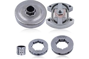 Gubeter Kopplingstrumma fälg kedjehjul nållager kit, för Husqvarna 50, 51, 55, 55 Rancher, 154, 254 motorsåg, 501 45 54 03
