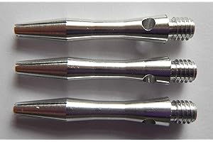 PERFECTDARTS 3 x SETS ALLOY ALUMINIUM SILVER DARTS STEMS / SHAFTS Extra Short